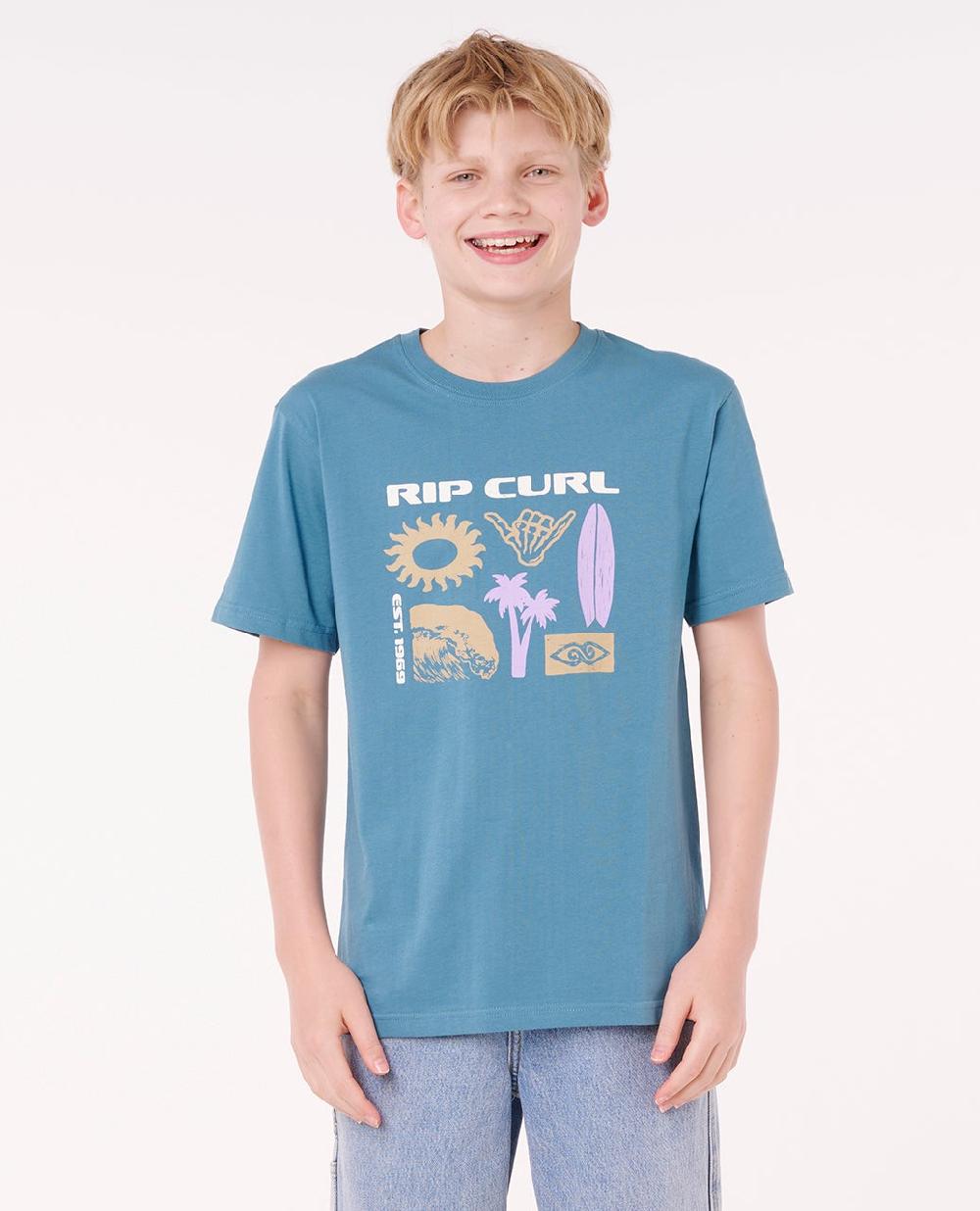 rip curl Island Paradiso Logo Tee - Kids