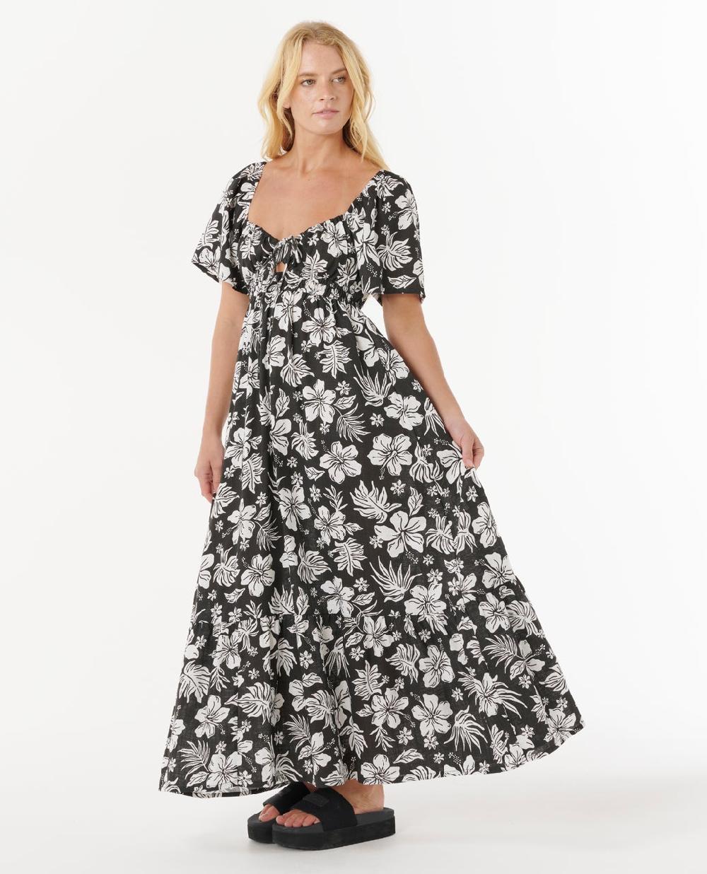 Rip Curl Keepsakes Short Sleeve Maxi Dress