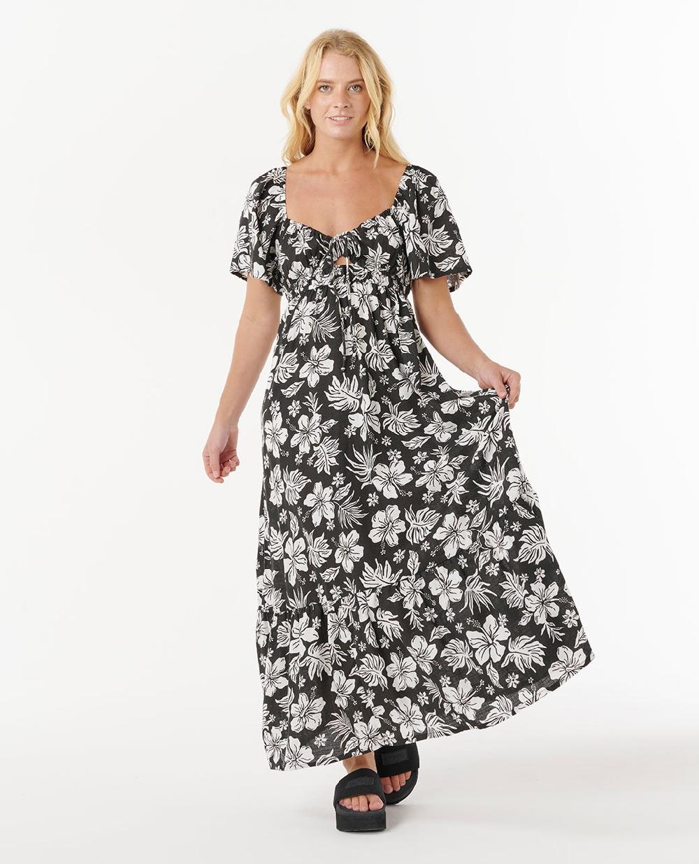 Rip Curl Keepsakes Short Sleeve Maxi Dress