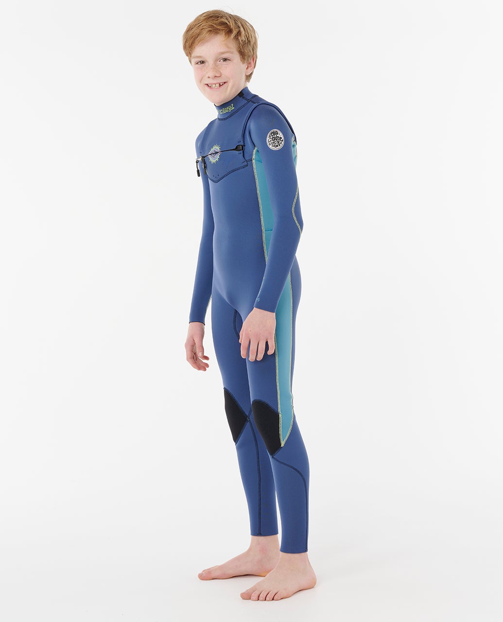 Rip Curl Kids Dawn Patrol 3/2 Chest Zip Steamer
