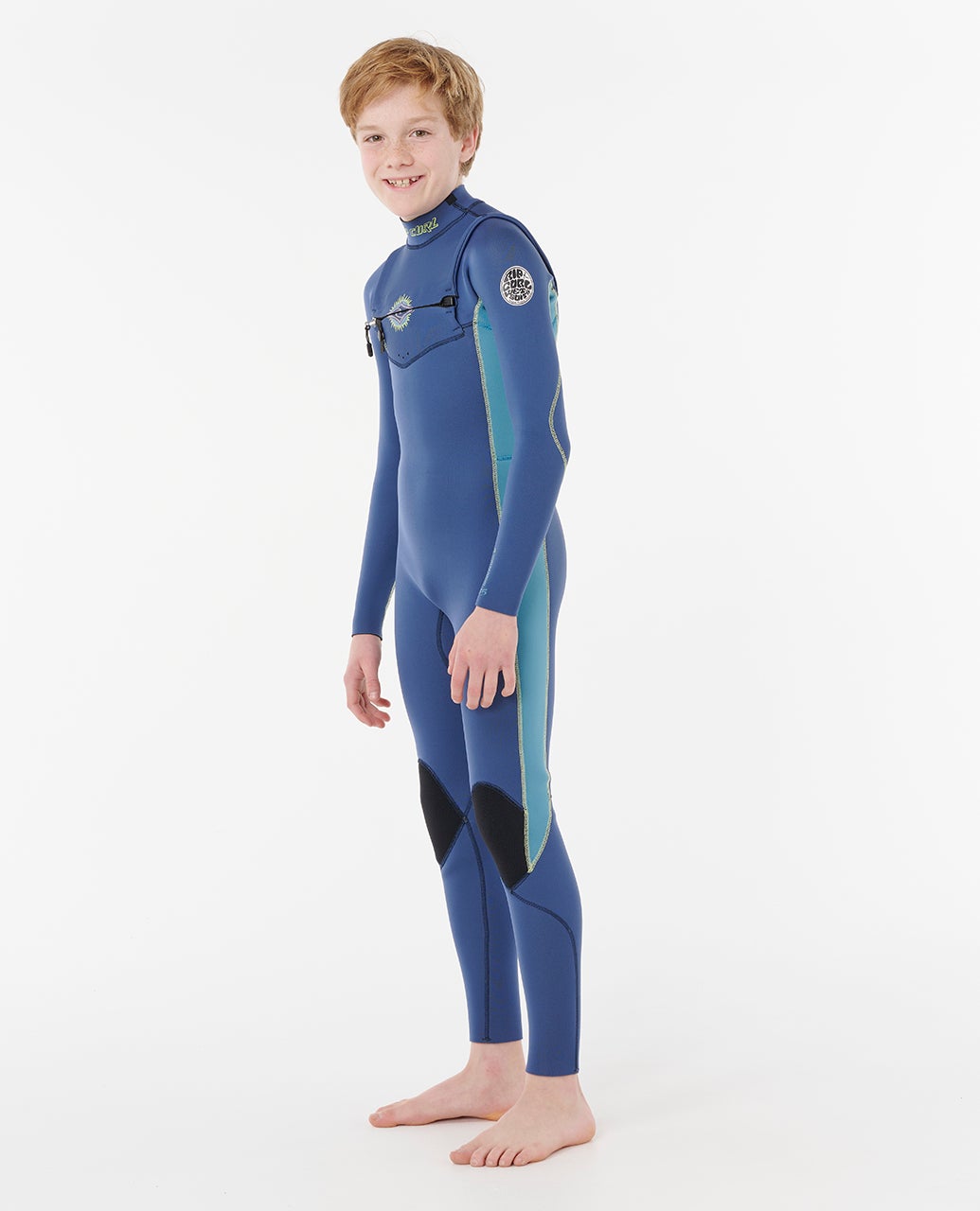 Rip Curl Kids Dawn Patrol 4/3 Chest Zip Steamer