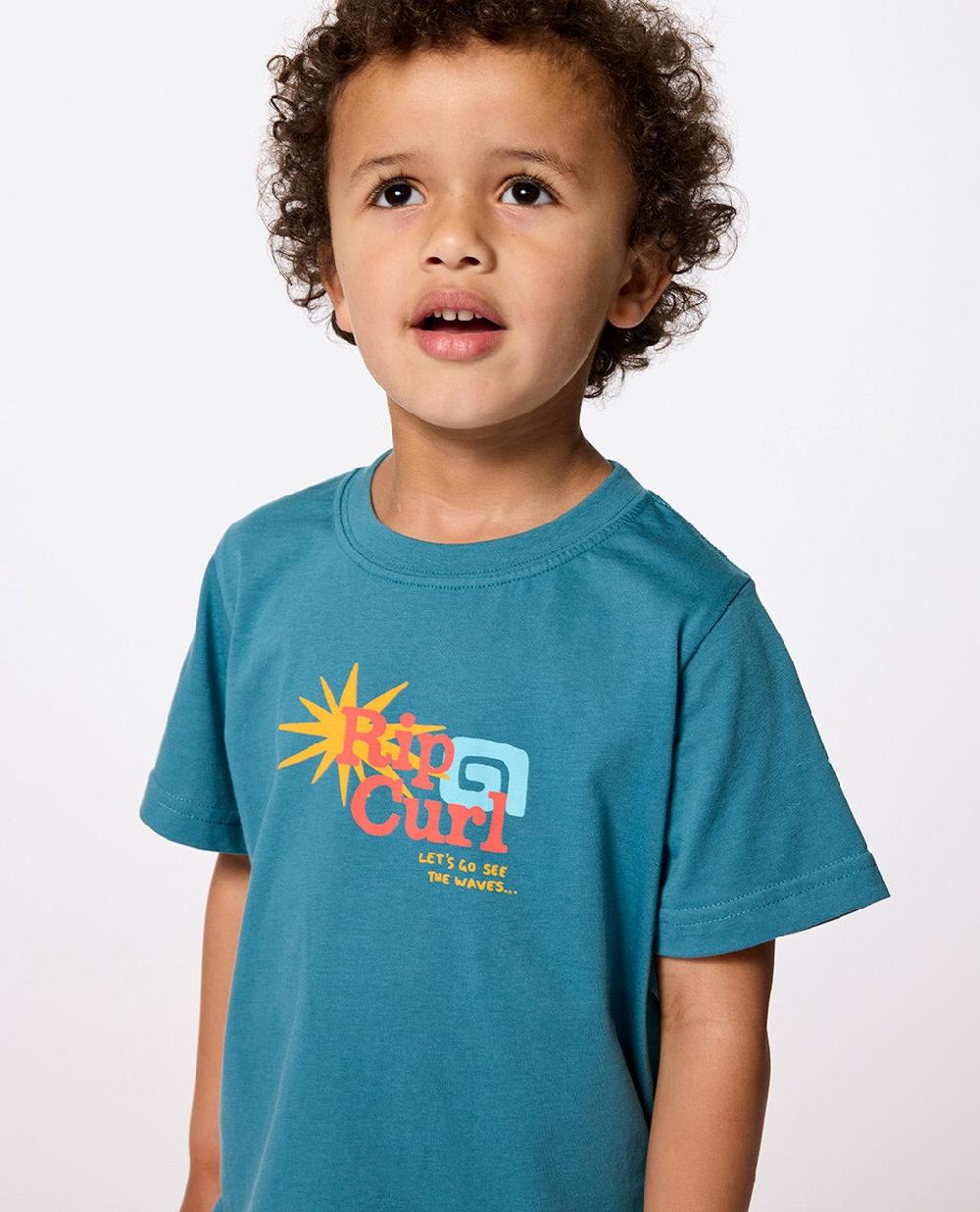 Rip Curl Let's See The Waves Tee - Kids