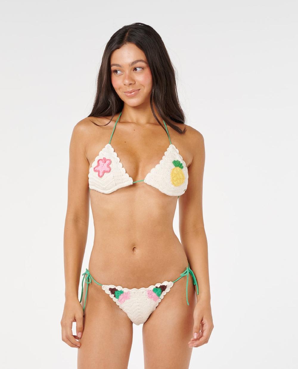 Rip Curl Luau Crochet Sliding Triangle Bikini Top