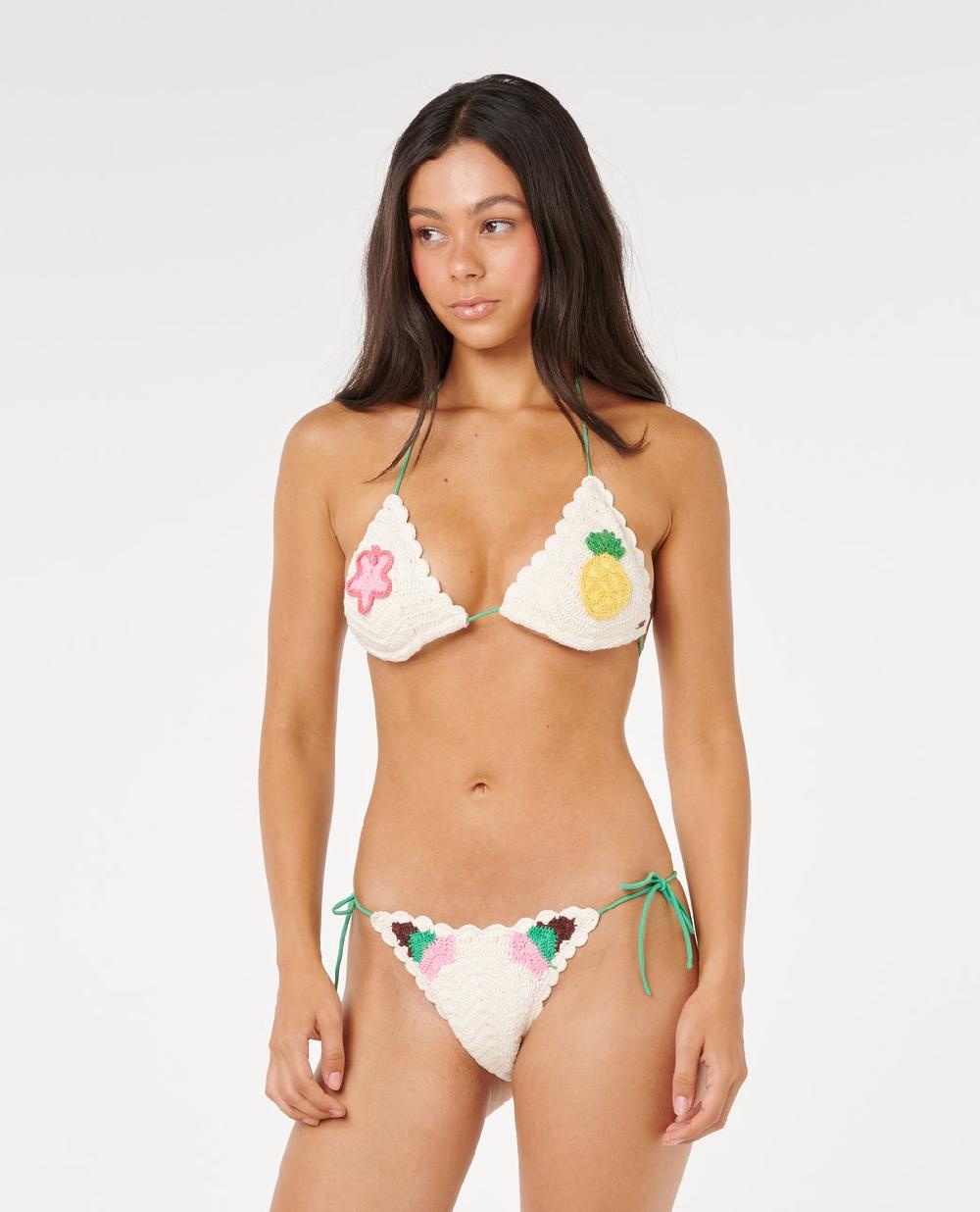 Rip Curl Luau Crochet Sliding Triangle Bikini Top
