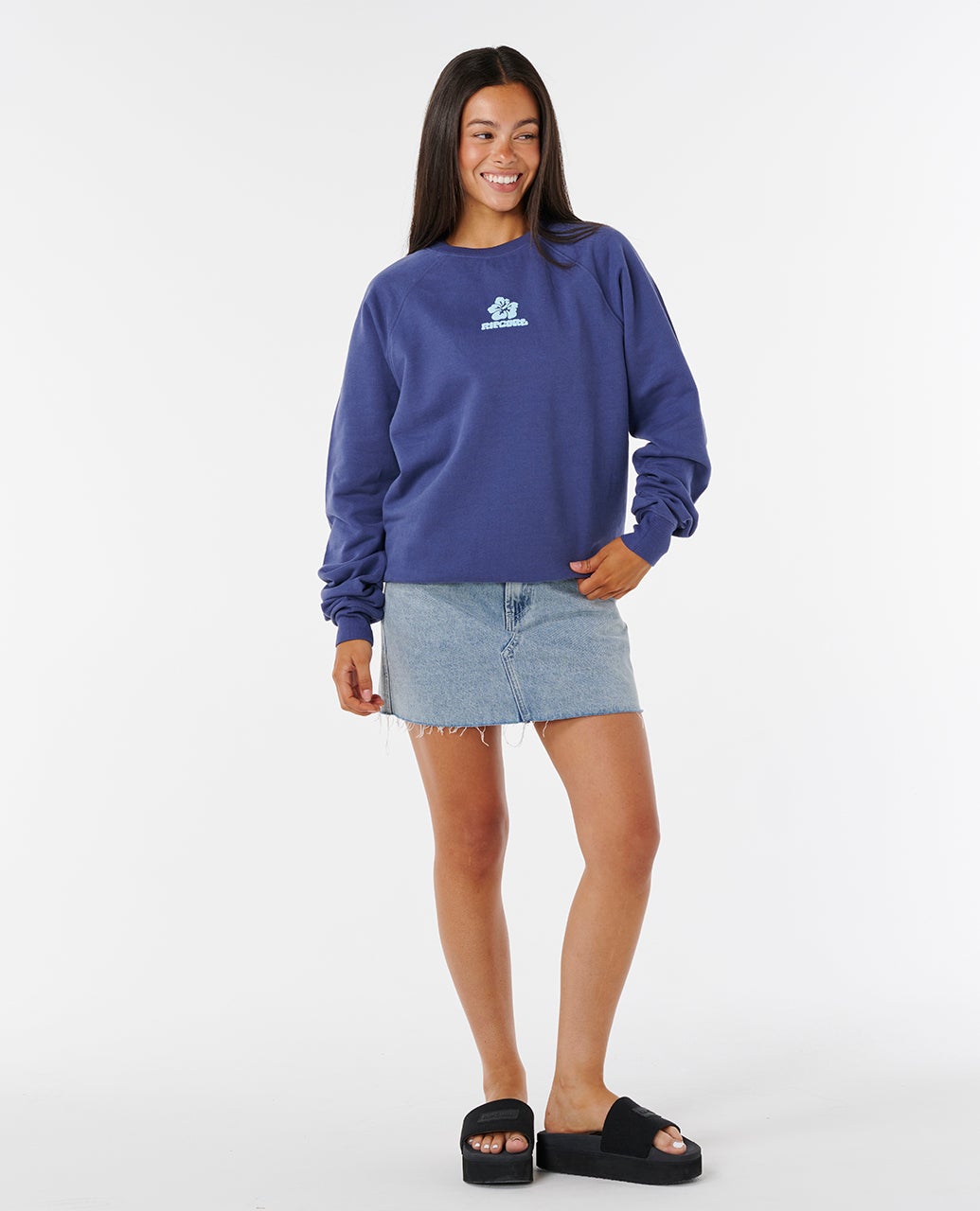 Rip Curl Luxe Surf Raglan Relaxed Crew
