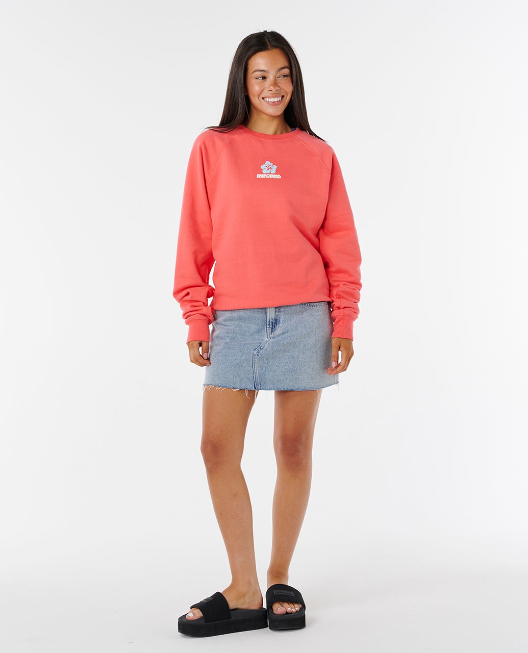 Rip Curl Luxe Surf Raglan Relaxed Crew
