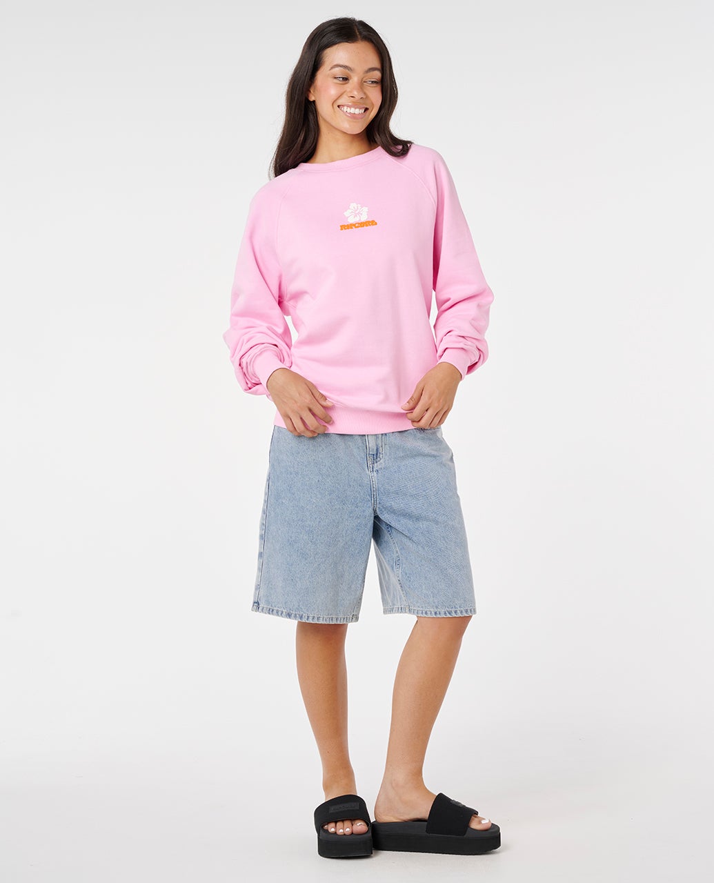 Rip Curl Luxe Surf Raglan Relaxed Crew