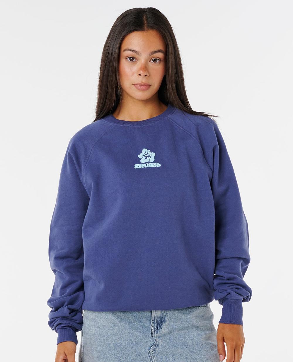 rip curl Luxe Surf Raglan Relaxed Crew