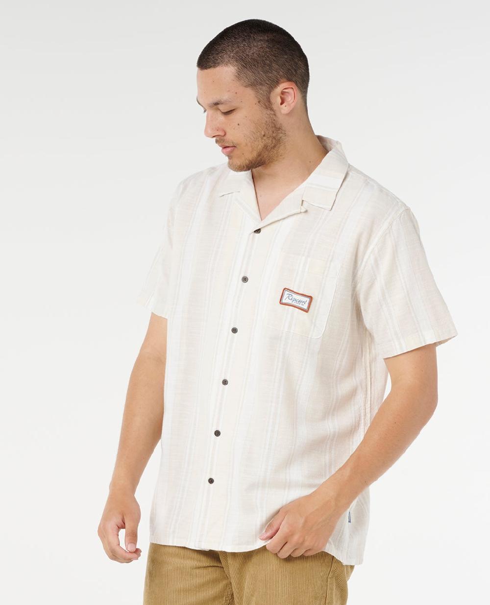 Rip Curl Mod Cali Stripe Short Sleeve Shirt