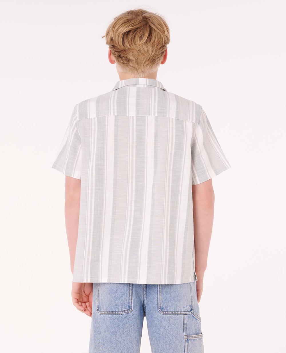 Rip Curl Mod Cali Stripe Short Sleeve Shirt - Kids