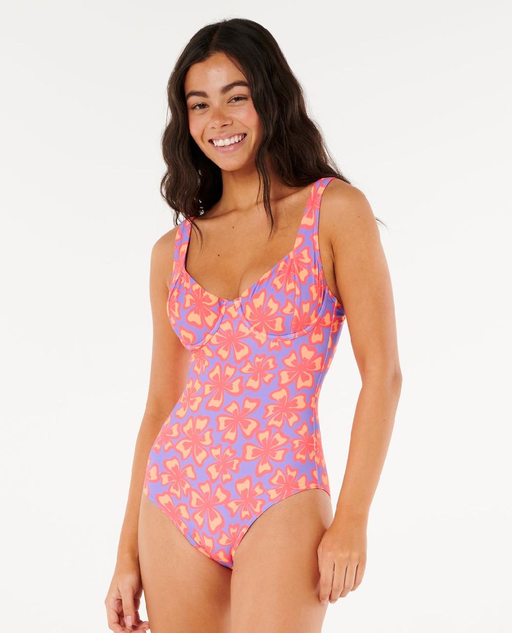 rip curl Neon Isles D-DD Good Coverage One Piece