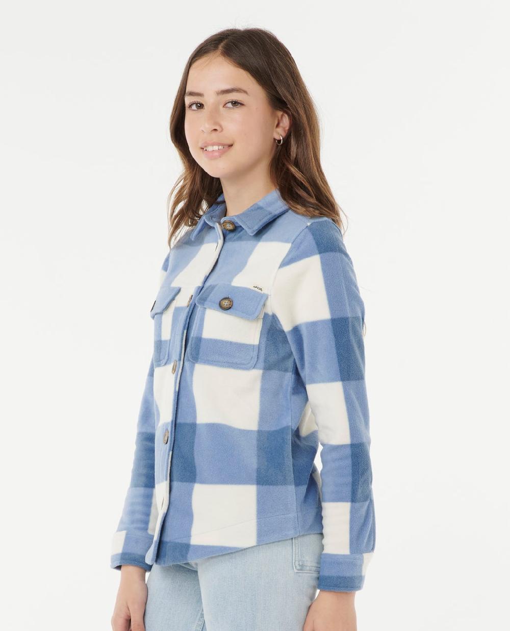 Rip Curl Neon Isles Fleece Long Sleeve Shirt - Kids