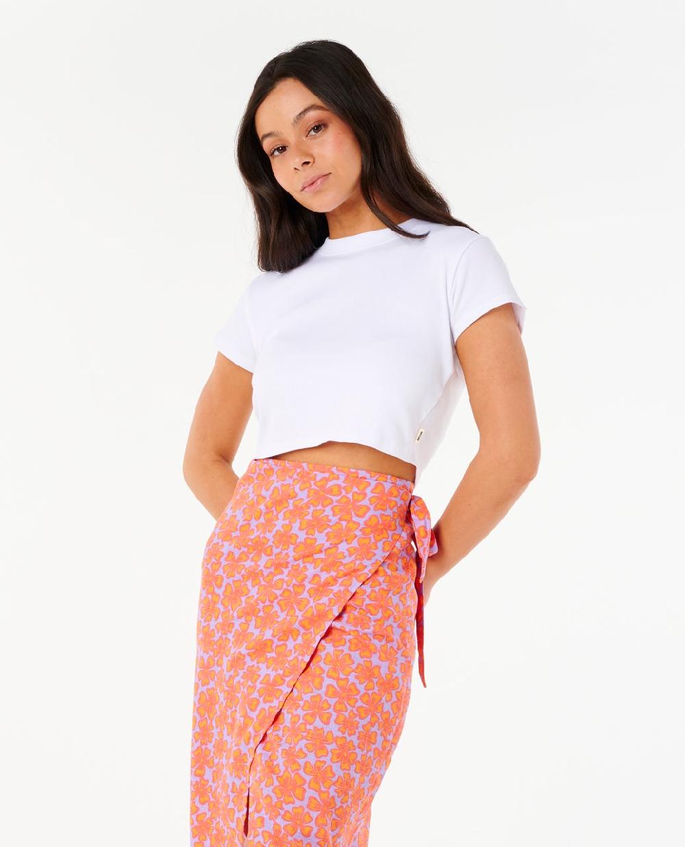 Rip Curl Neon Isles Wrap Midi Skirt
