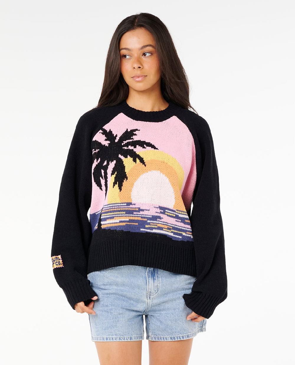 rip curl Paradise Knit Crew Fleece
