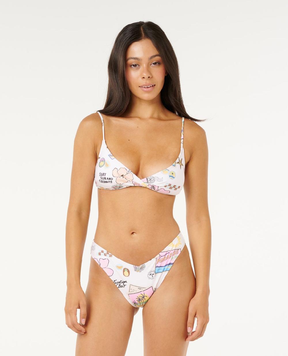 rip curl Postcards Cheeky Coverage Bikini Bottom