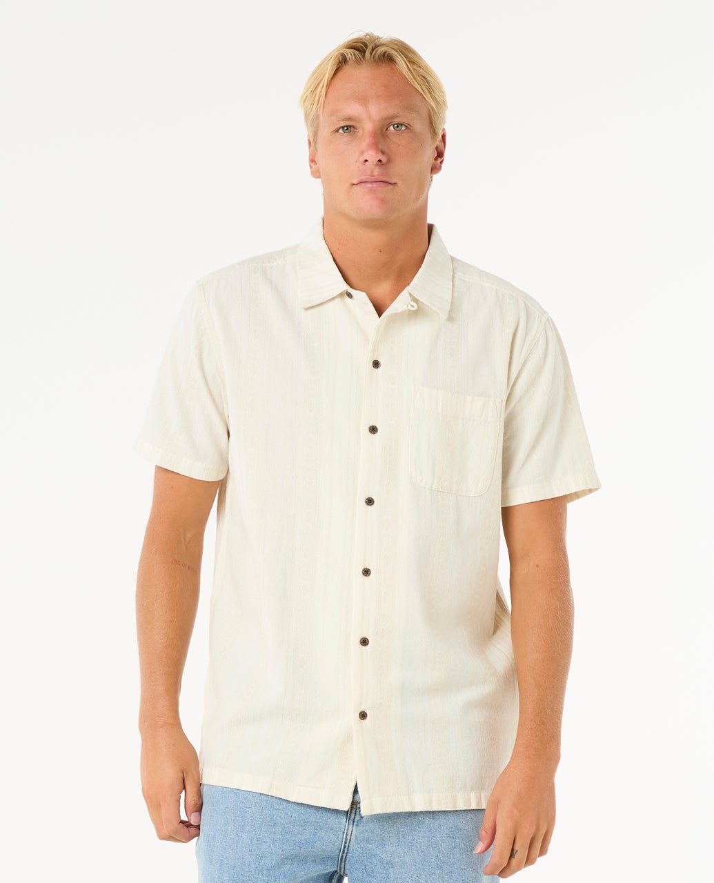 rip curl Raw Energy Stripe Short Sleeve Shirt