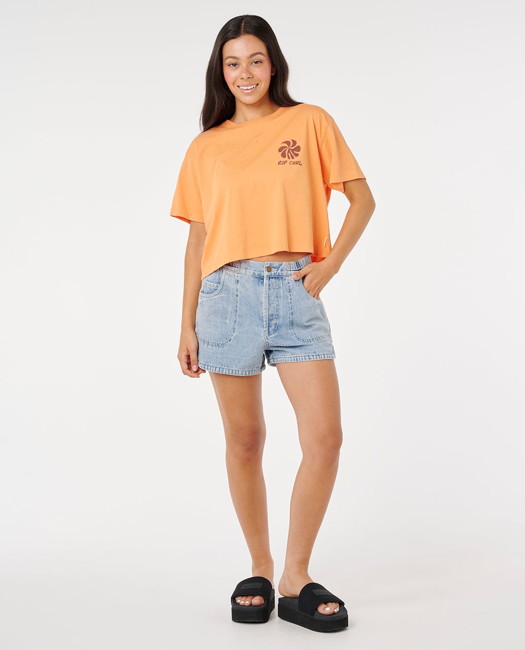 Rip Curl Shore Break Crop Tee