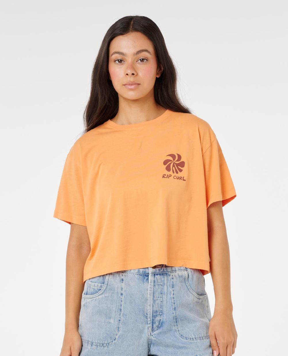rip curl Shore Break Crop Tee