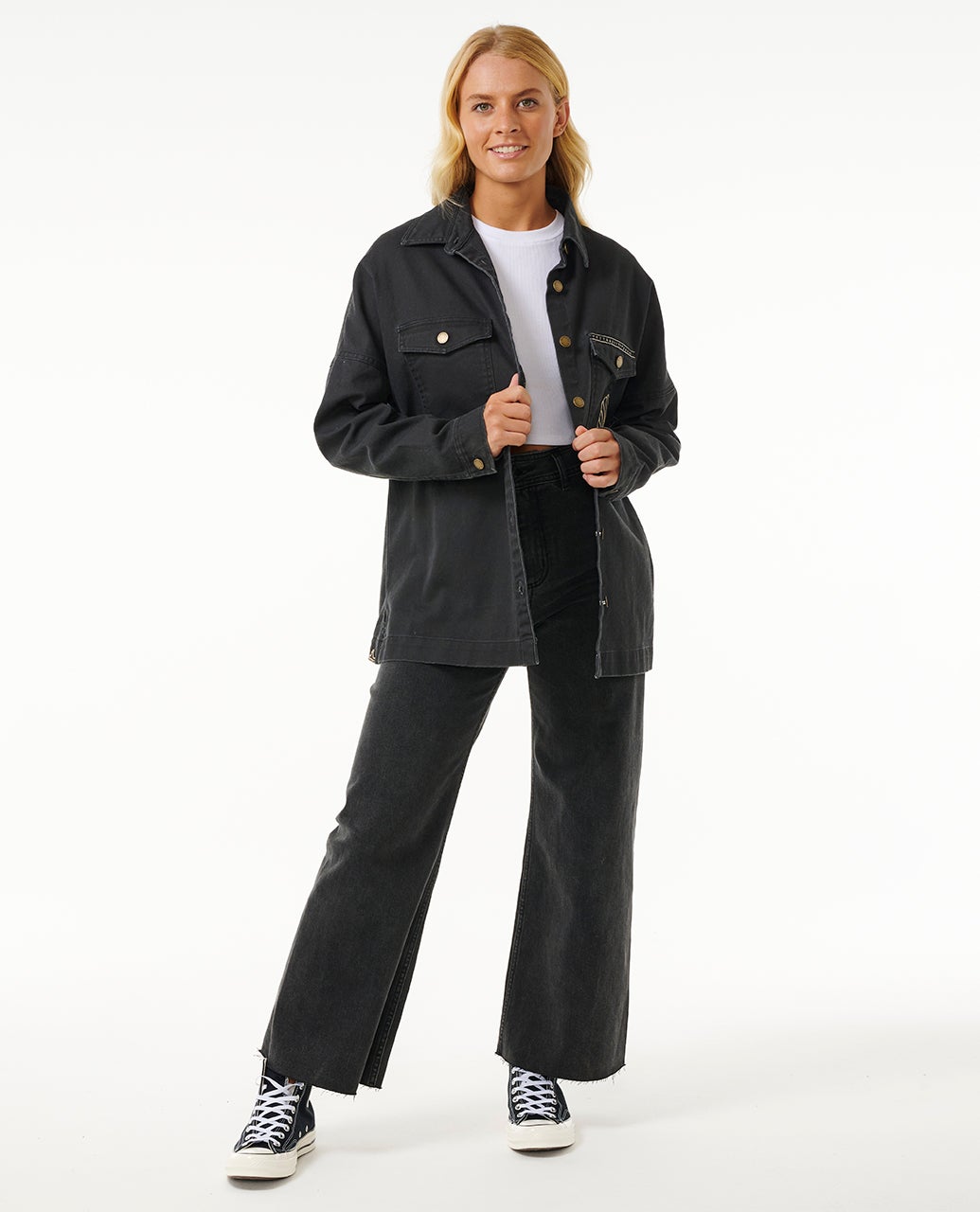 Rip Curl Soleil Embroidered Denim Jacket