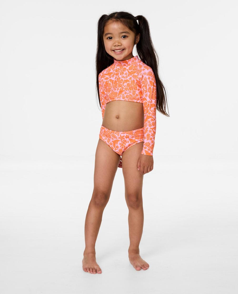 Rip Curl Sun And Swell Long Sleeve Swim Set - Kids