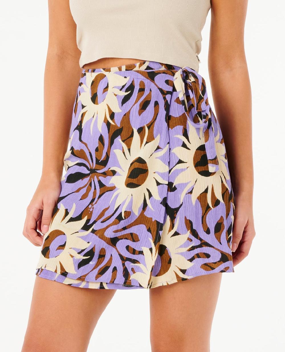 Rip Curl Sun Drenched Mini Wrap Skirt