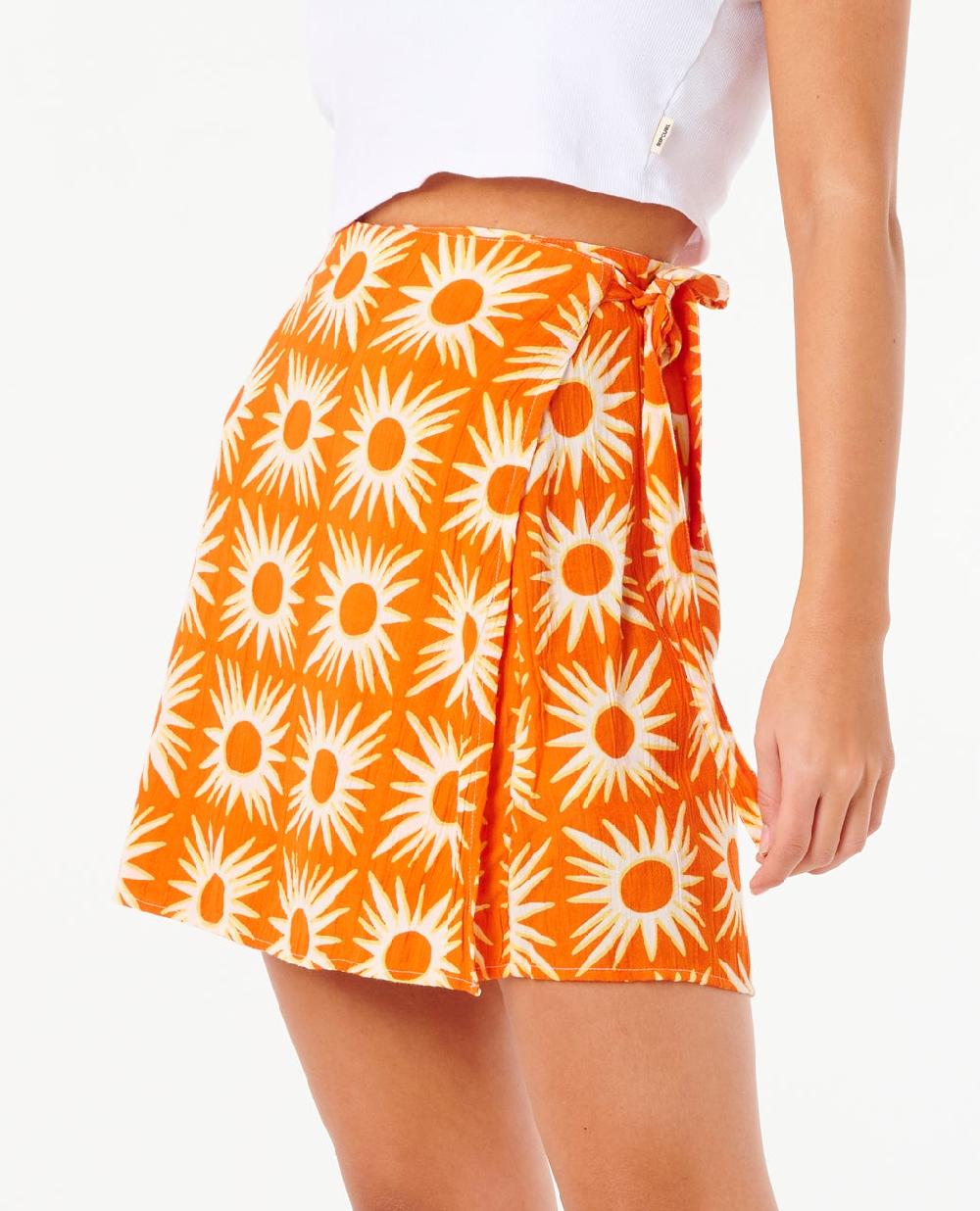Rip Curl Sun Drenched Mini Wrap Skirt