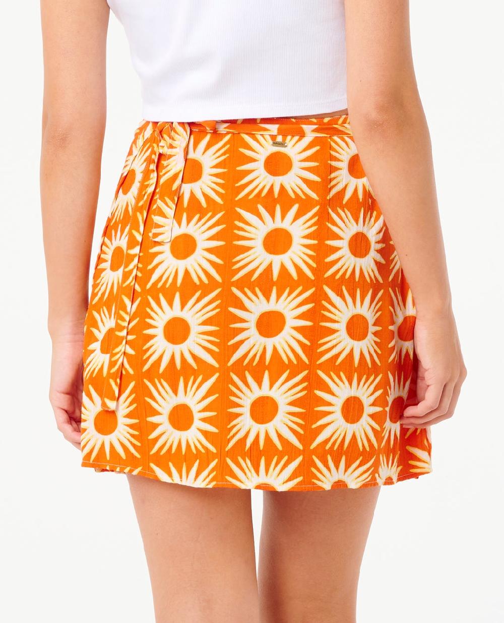 Rip Curl Sun Drenched Mini Wrap Skirt