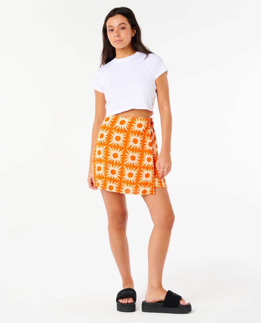 Rip Curl Sun Drenched Mini Wrap Skirt