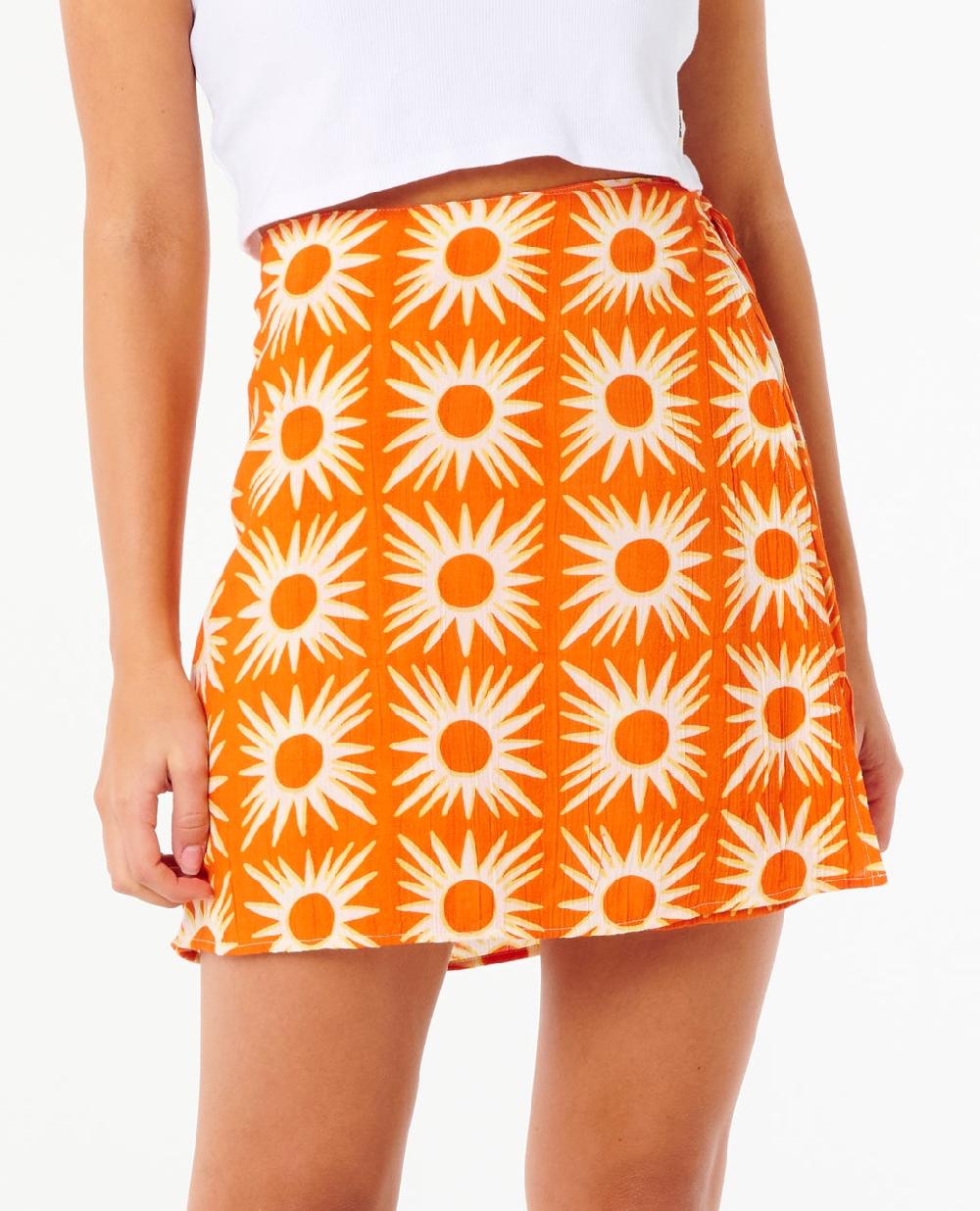 rip curl Sun Drenched Mini Wrap Skirt