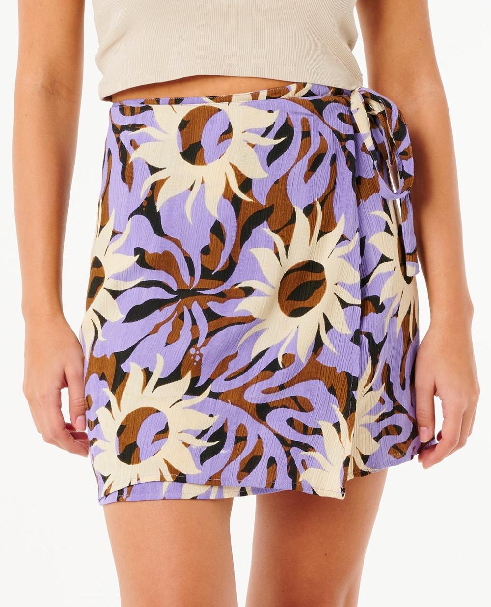 rip curl Sun Drenched Mini Wrap Skirt