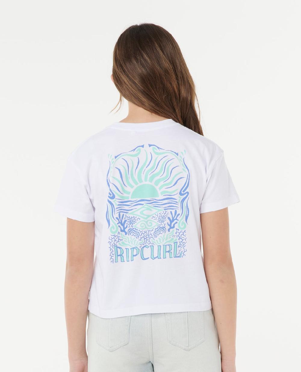 Rip Curl Sunrise Crop Tee - Kids