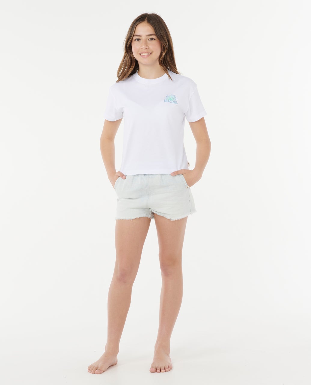 Rip Curl Sunrise Crop Tee - Kids