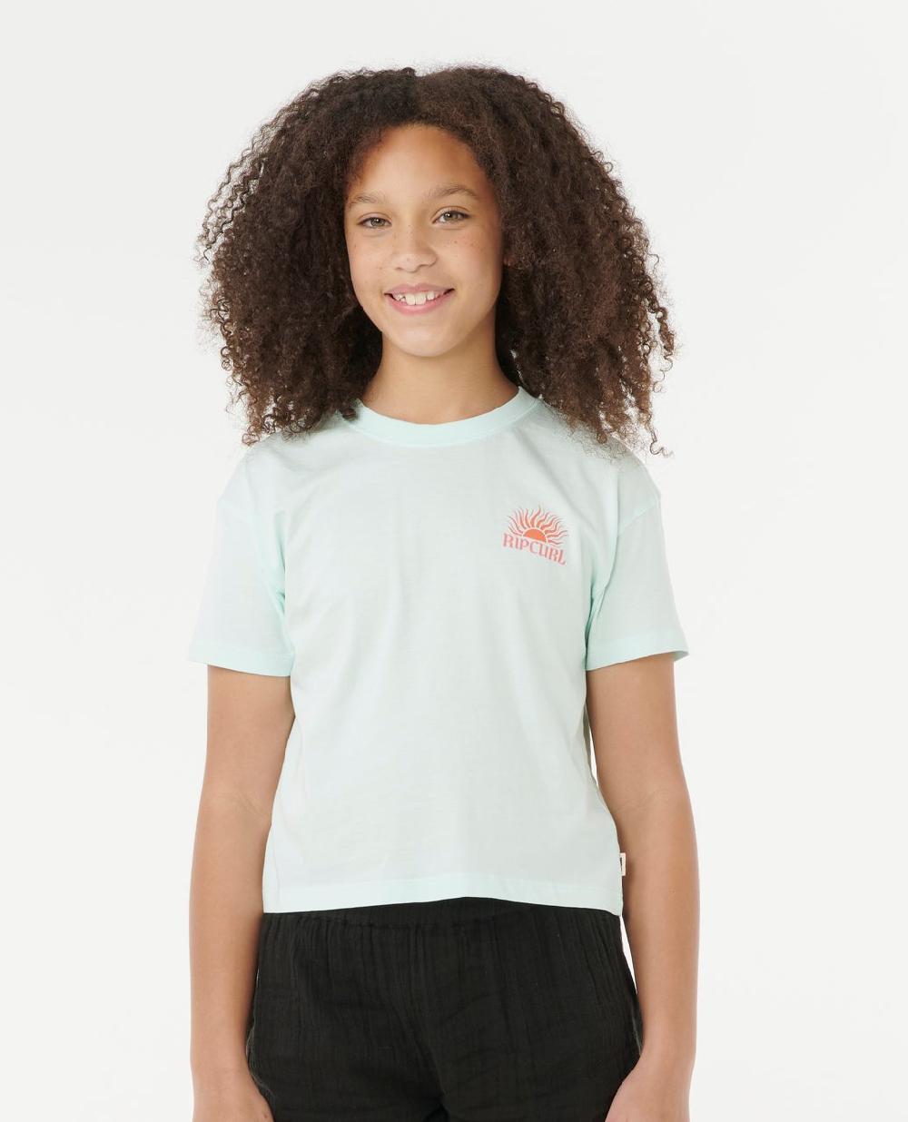 rip curl Sunrise Crop Tee - Kids
