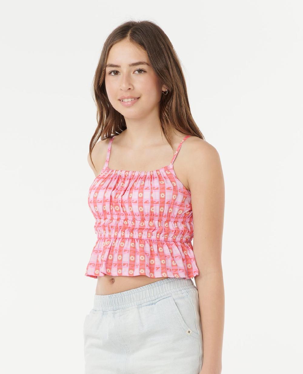 Rip Curl Sunset Check Cami - Kids