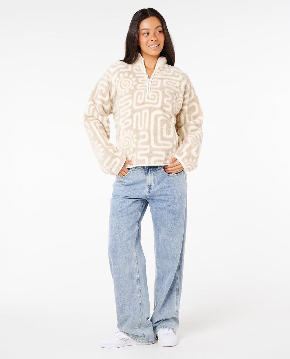 Rip Curl Sunset Luau 1/4 Zip Polar Fleece