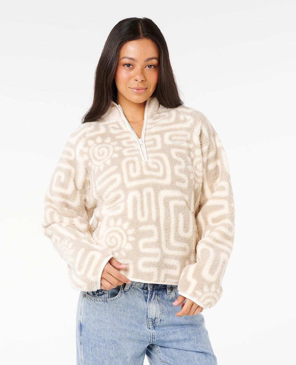 rip curl Sunset Luau 1/4 Zip Polar Fleece