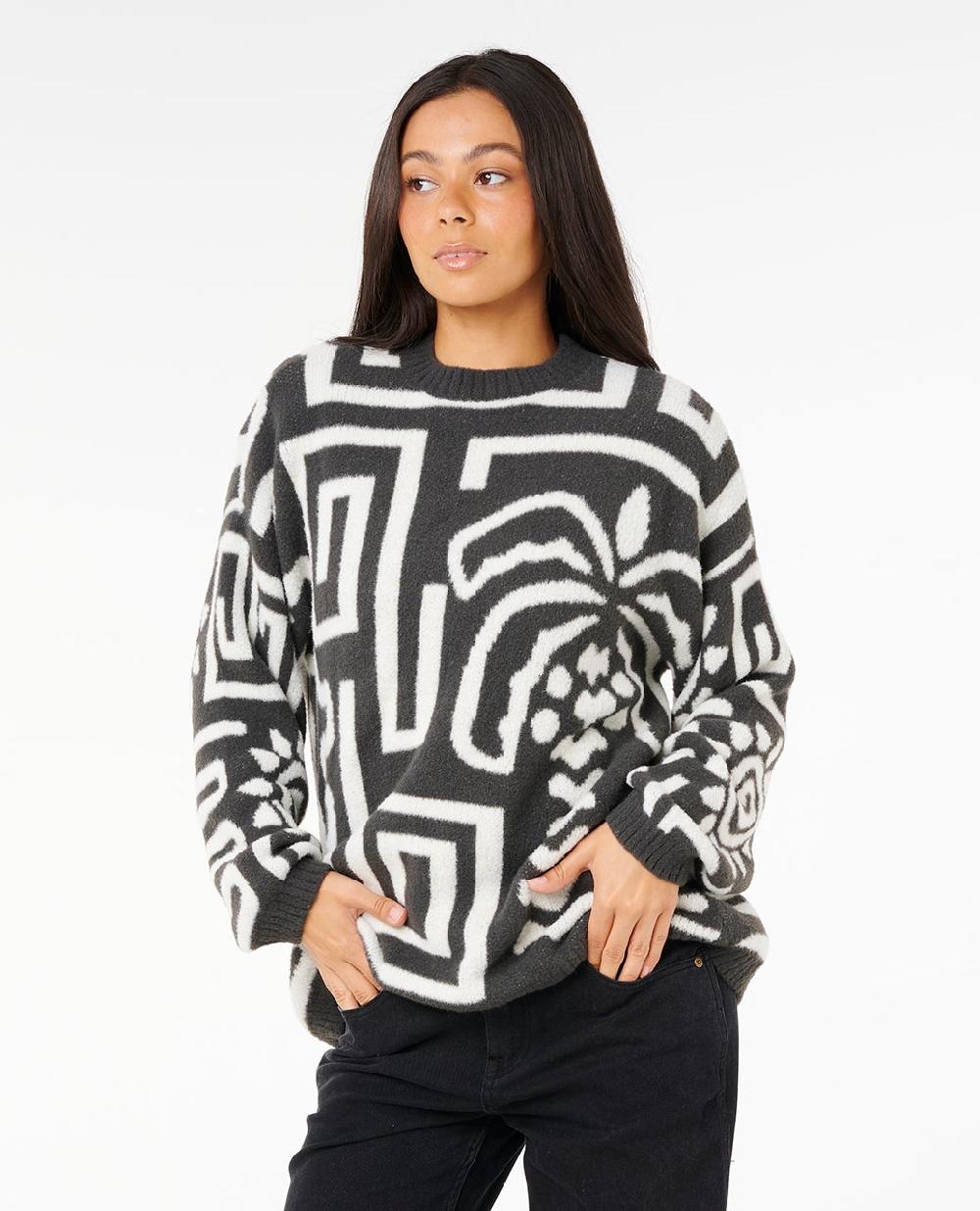 Rip Curl Sunset Luau Knit Crew Fleece