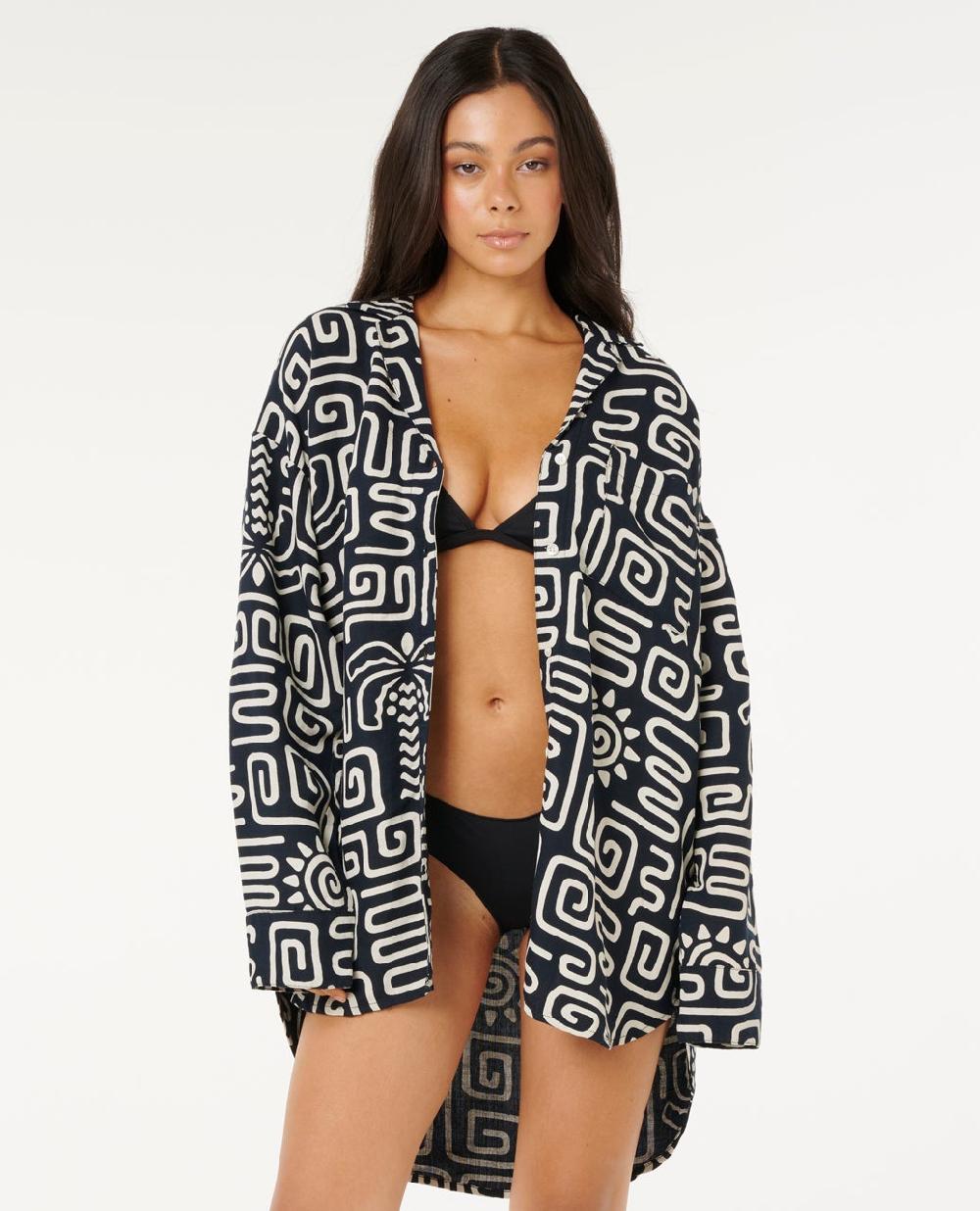 rip curl Sunset Luau Long Sleeve Shirt