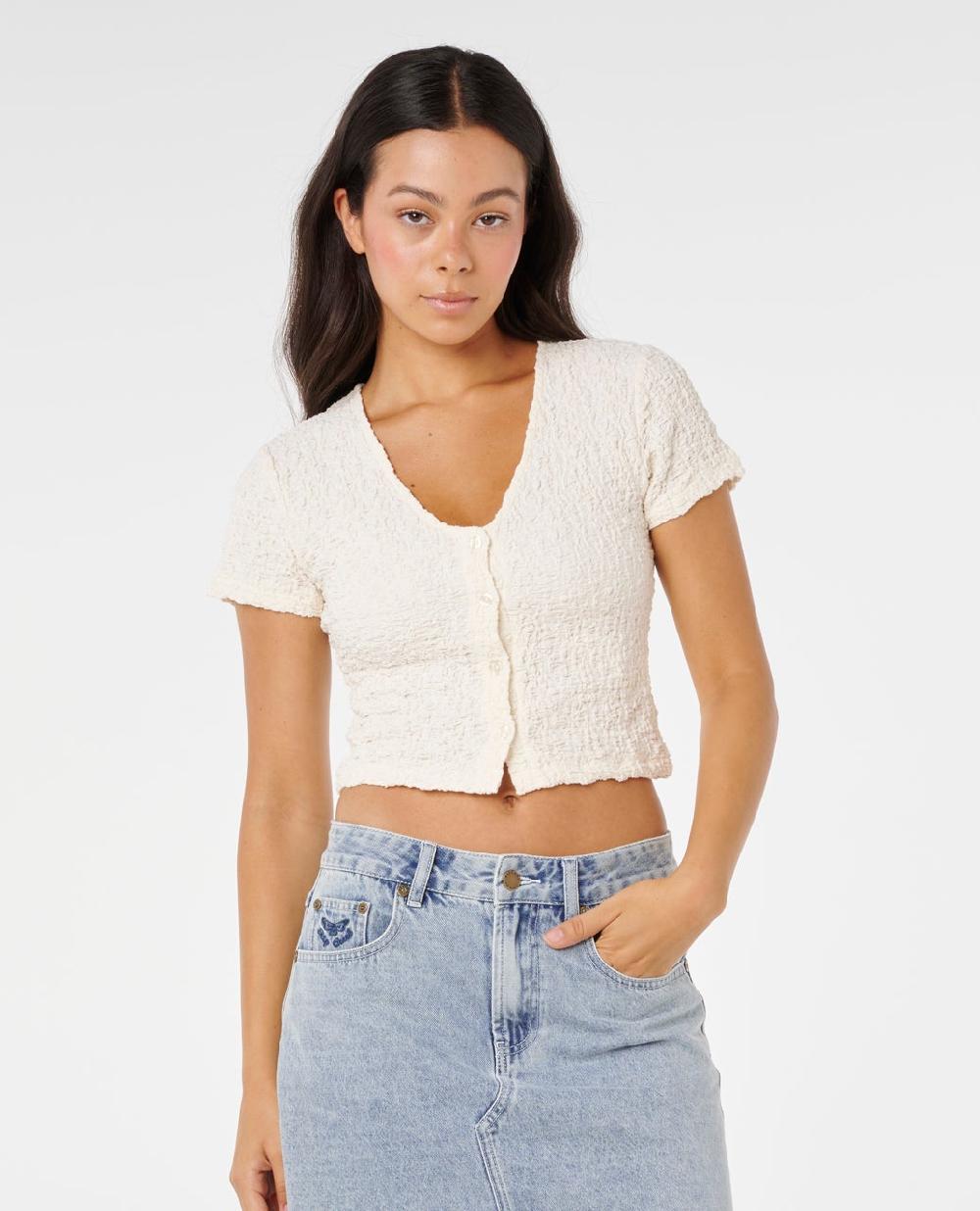 rip curl Sunset Luau Textured Tee