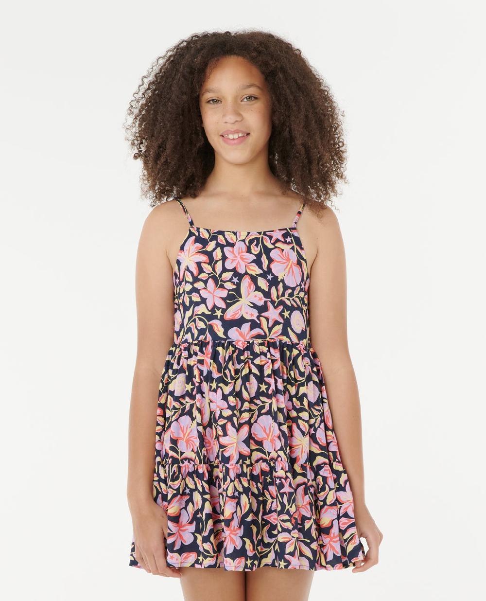 rip curl Sunset Skies Tier Dress - Kids