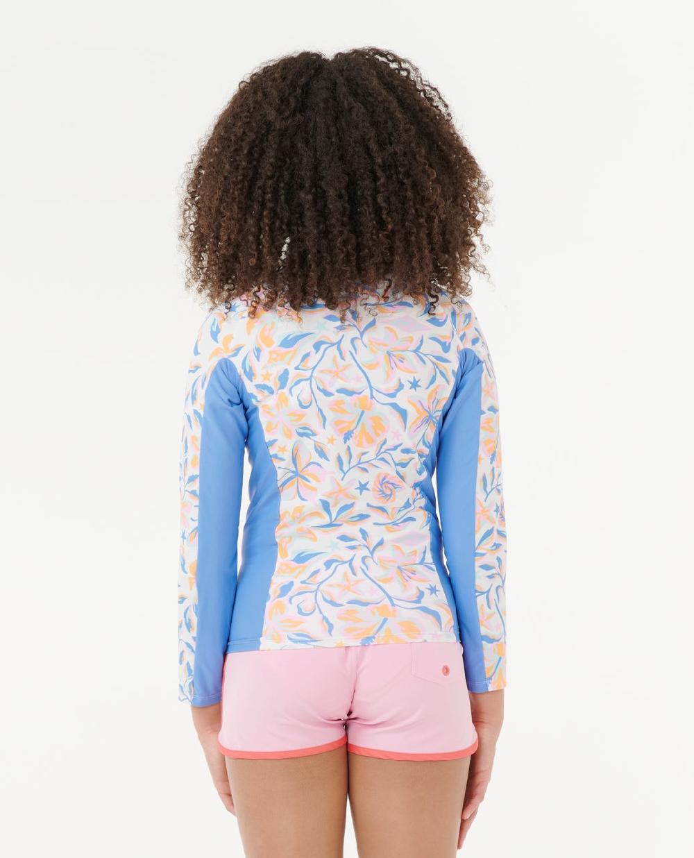 Rip Curl Sunset Sky Zip Through Rash Vest - Kids