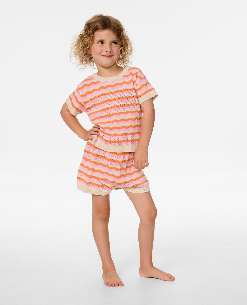 Rip Curl Sunset Stripe Tee - Girls (1-8 Years)