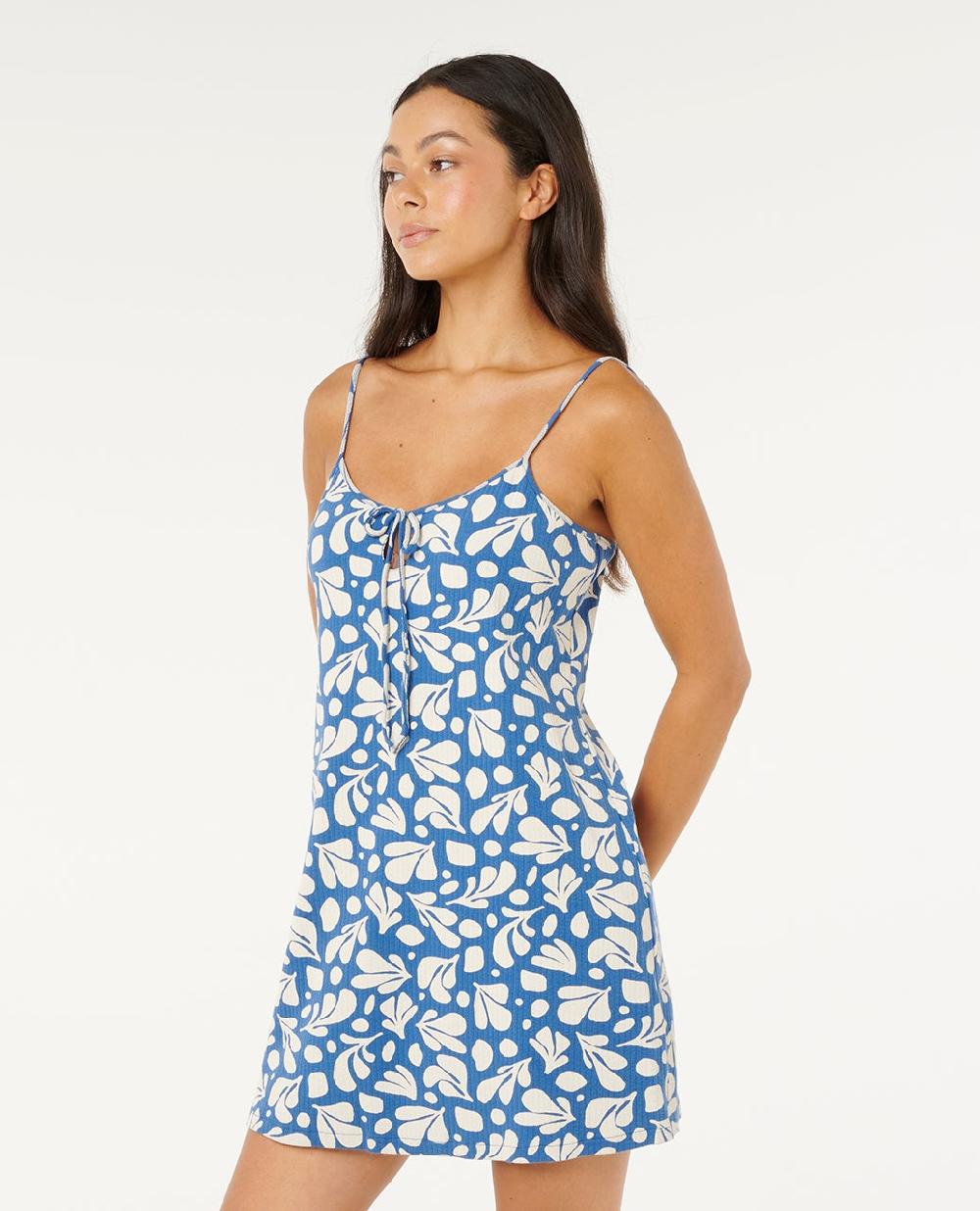 Rip Curl Surf Dreams Printed Rib Mini Dress