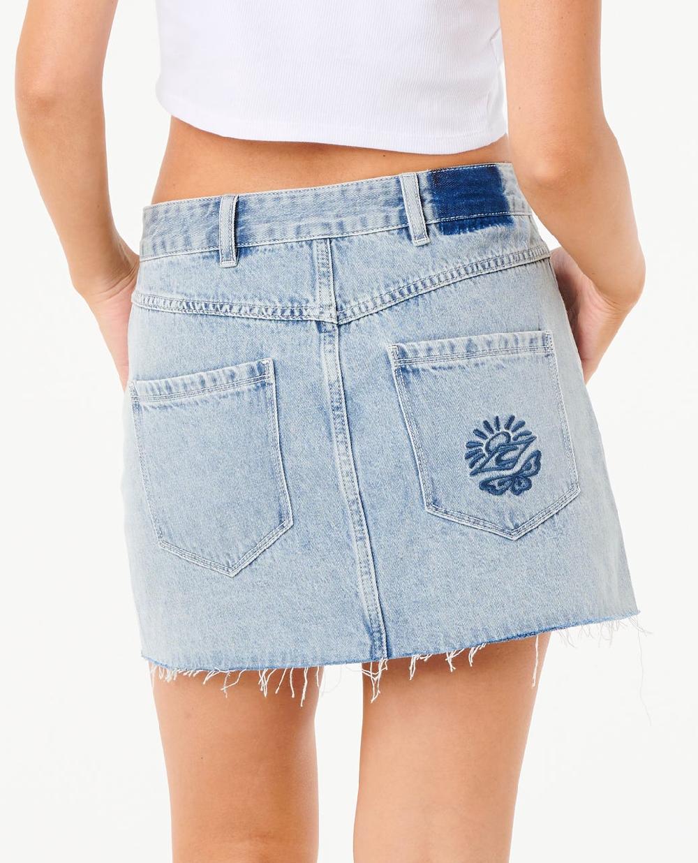 Rip Curl Tabby Denim Mini Skirt