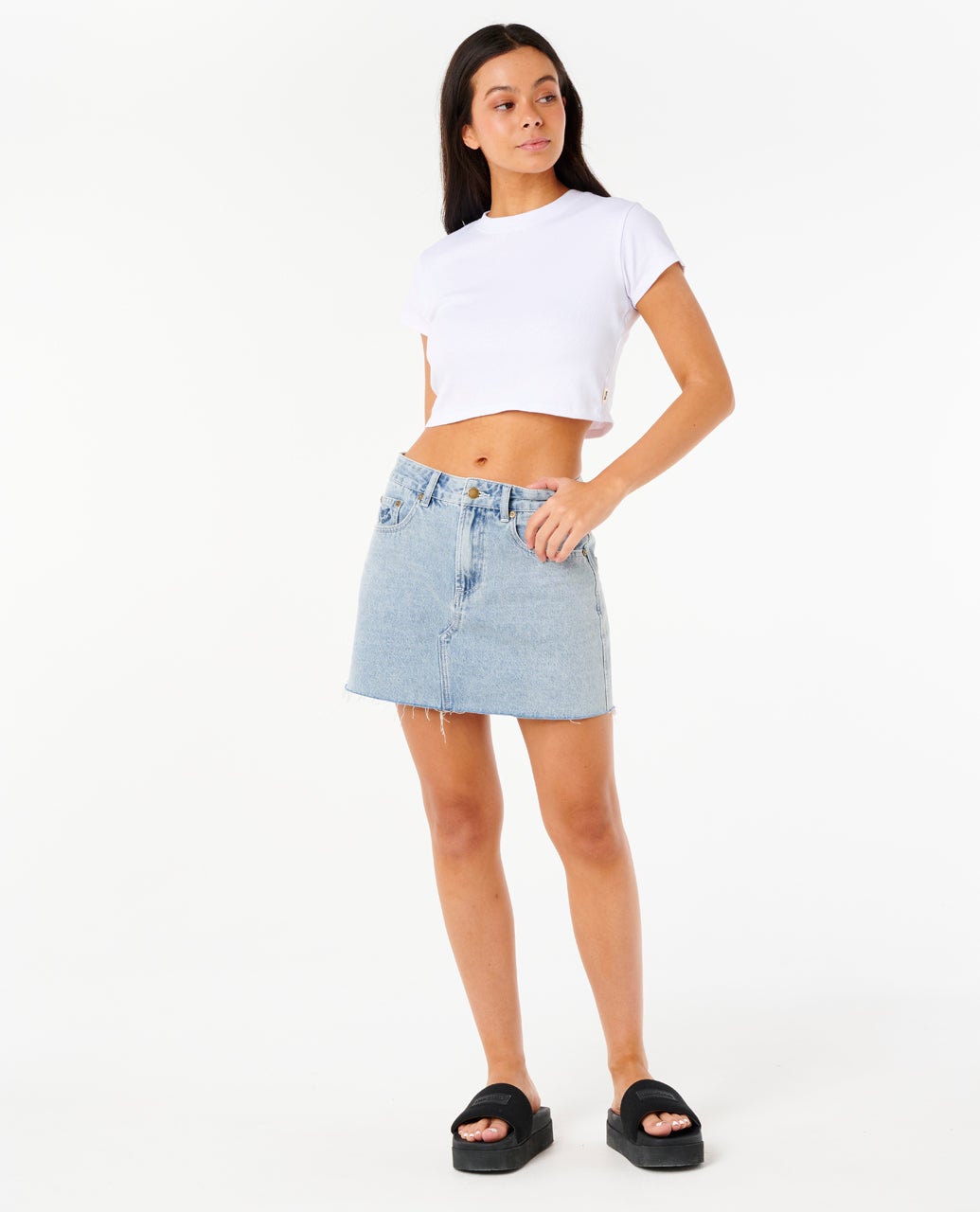 Rip Curl Tabby Denim Mini Skirt
