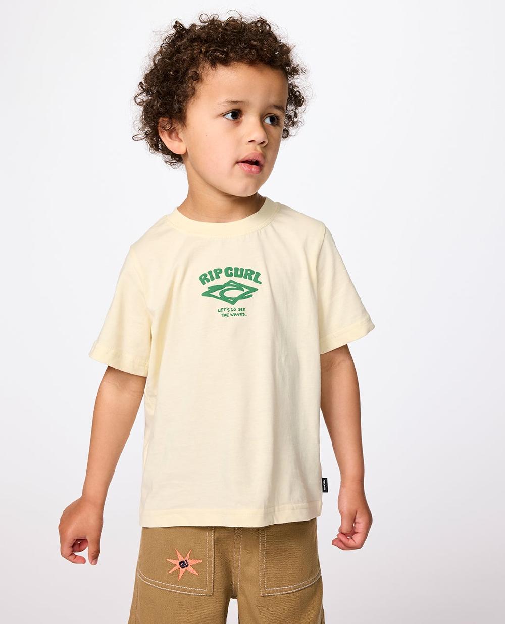 rip curl Wave Dayz Logo Tee - Kids