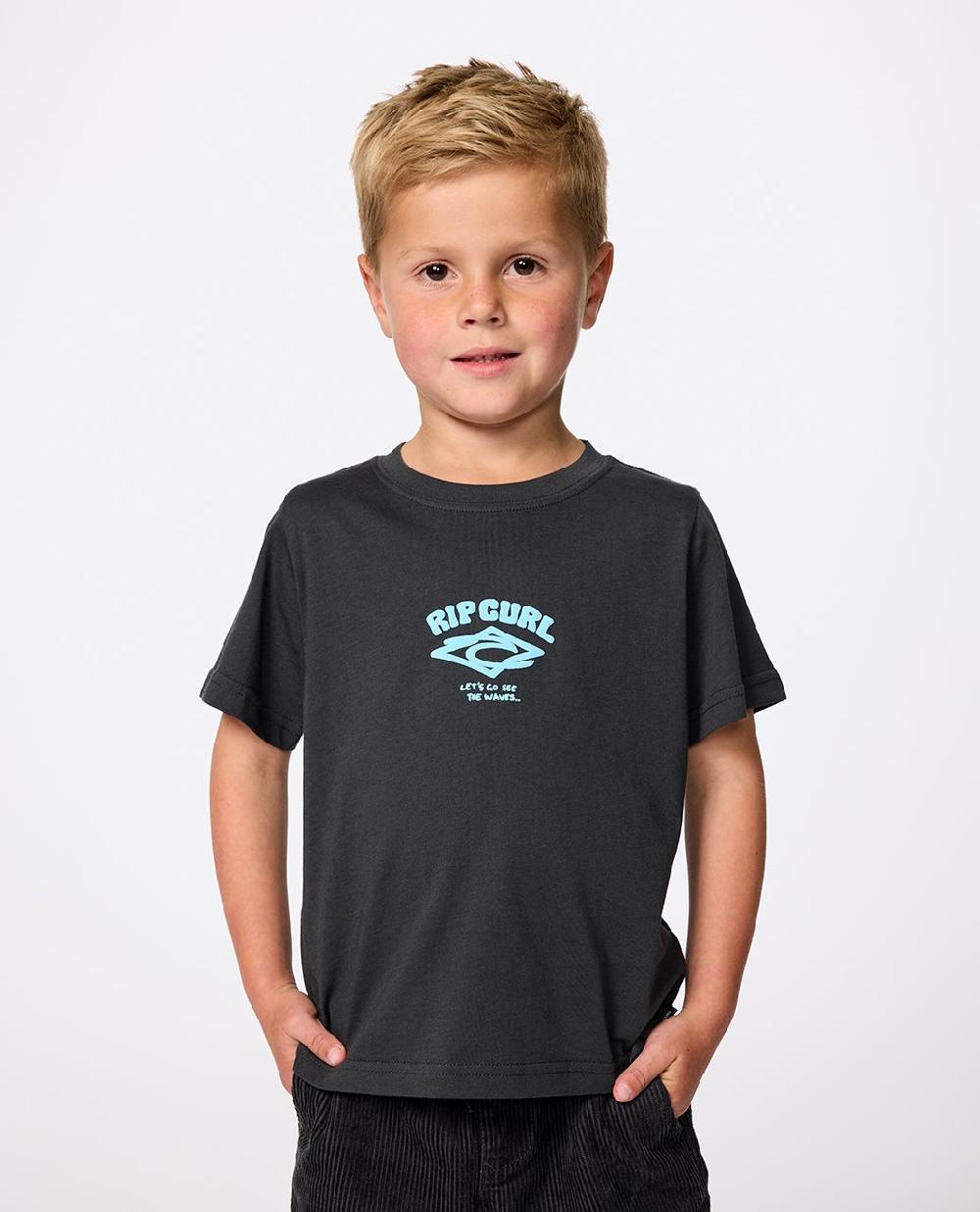 rip curl Wave Dayz Logo Tee - Kids