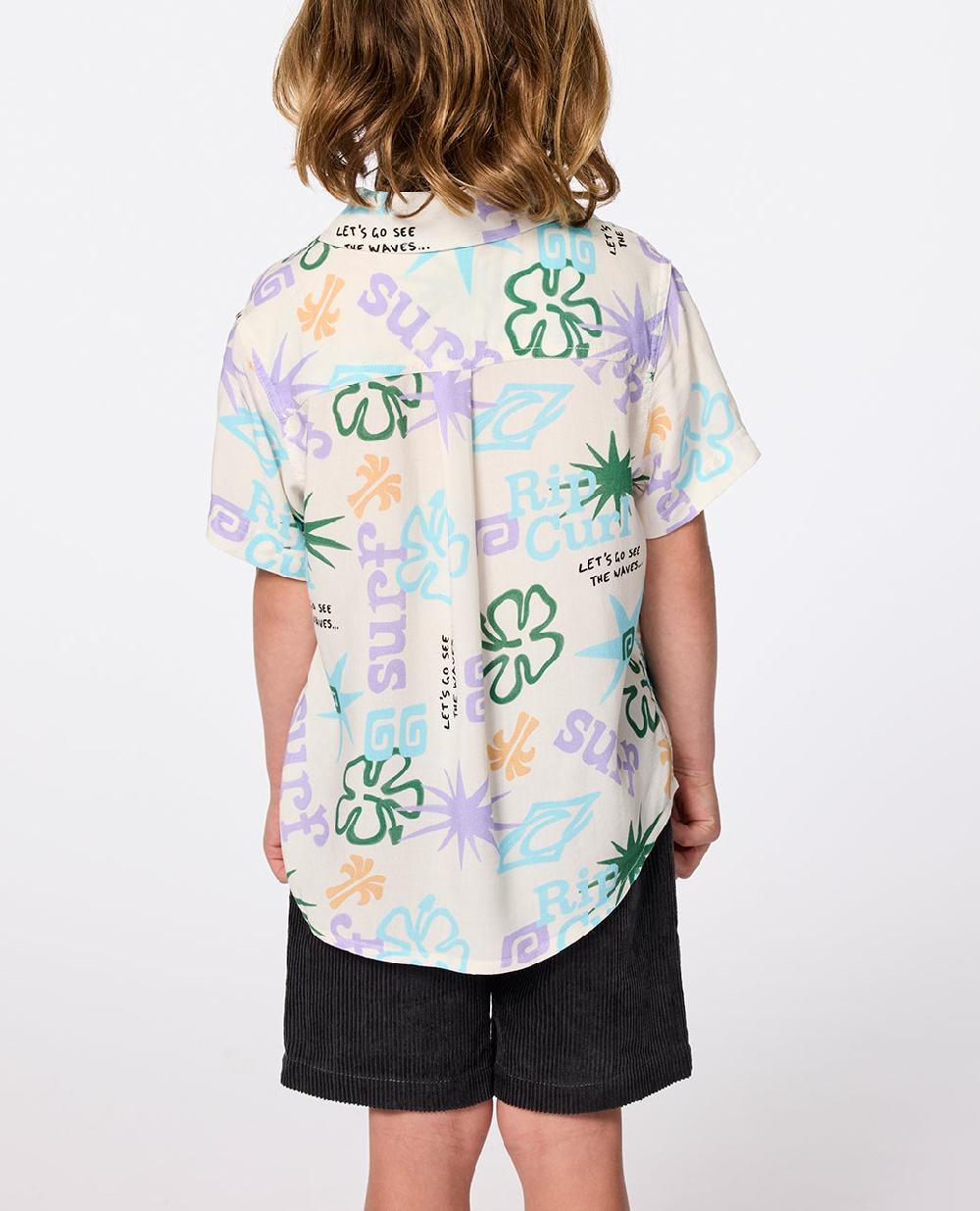 Rip Curl Wave Dayz Short Sleeve Shirt - Kids