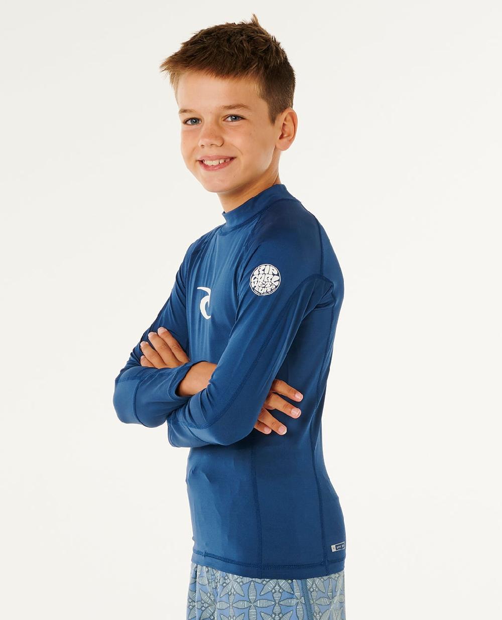 Rip Curl Waves UPF Long Sleeve Rash Vest - Kids