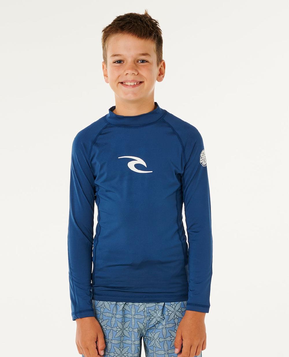 rip curl Waves UPF Long Sleeve Rash Vest - Kids